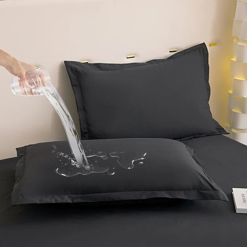 2pcs Waterproof Pillow Cases Decorative Cushion Cover Envelope Style Sleeping Body Pillowcase Standard Queen King Size