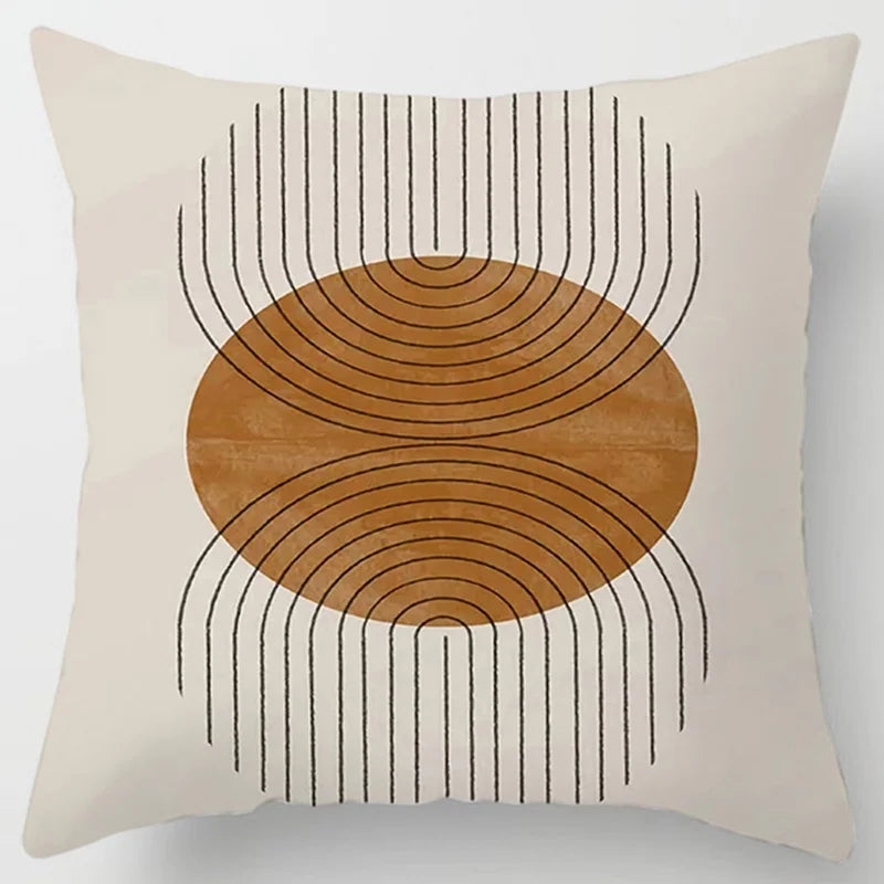 Abstract line printed pattern cushion cover for home living room sofa office bedroom car decoration throw pillow pillowcase