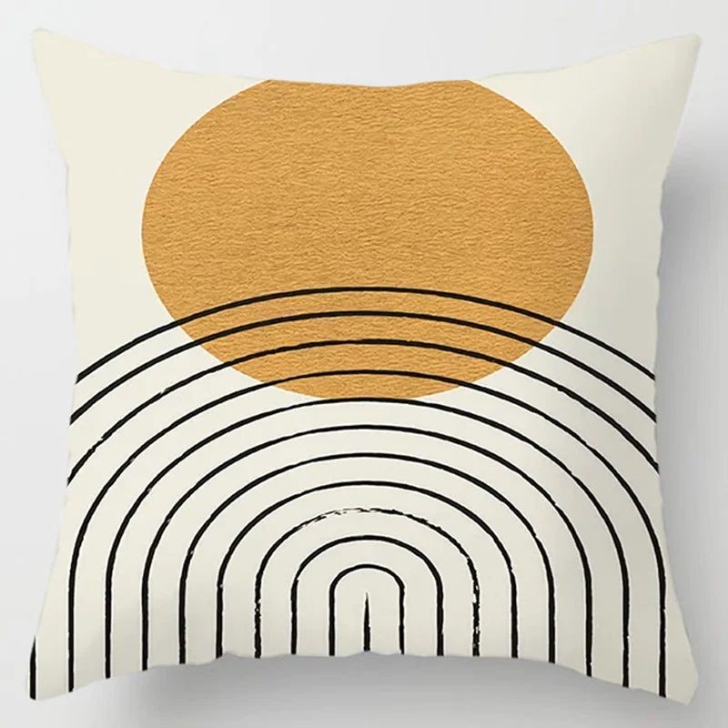 Abstract line printed pattern cushion cover for home living room sofa office bedroom car decoration throw pillow pillowcase