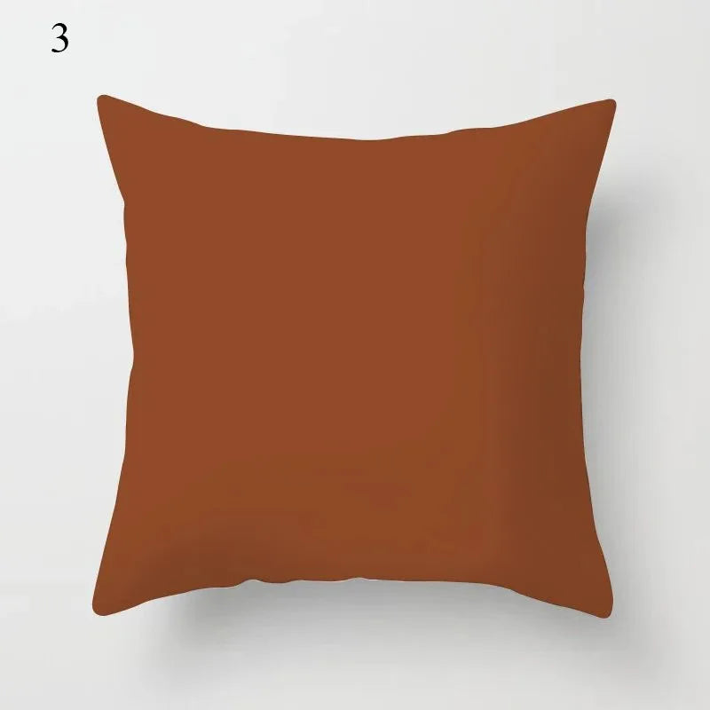 Brown Geometric Pattern Decorative Pillowcase Home Decor Cushion Pillowcase Bedding