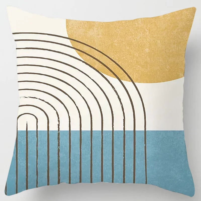 Abstract line printed pattern cushion cover for home living room sofa office bedroom car decoration throw pillow pillowcase