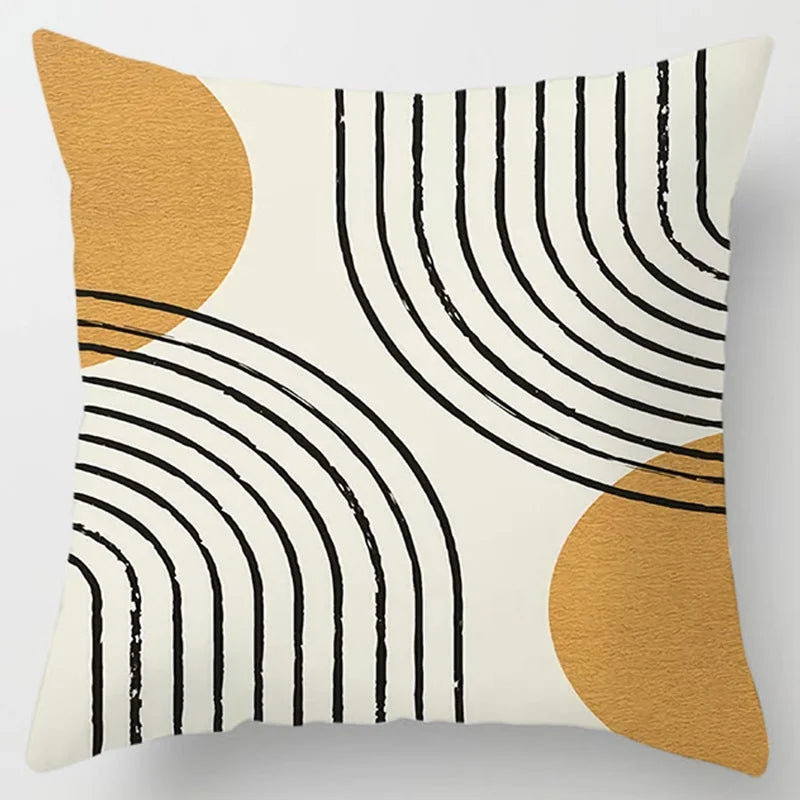 Abstract line printed pattern cushion cover for home living room sofa office bedroom car decoration throw pillow pillowcase