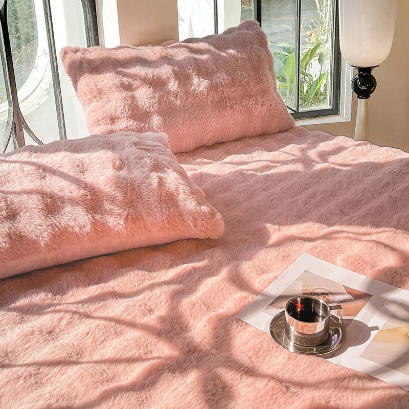 Taie d’oreiller en peluche douce