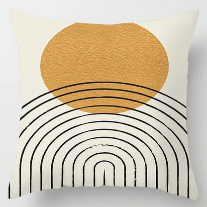 Abstract line printed pattern cushion cover for home living room sofa office bedroom car decoration throw pillow pillowcase