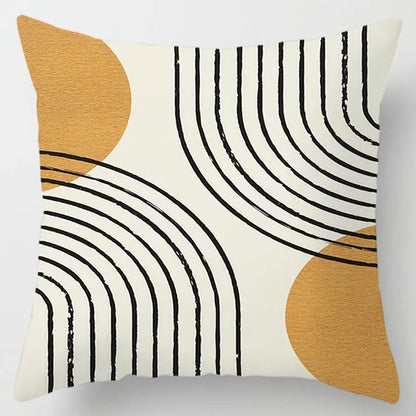 Abstract line printed pattern cushion cover for home living room sofa office bedroom car decoration throw pillow pillowcase