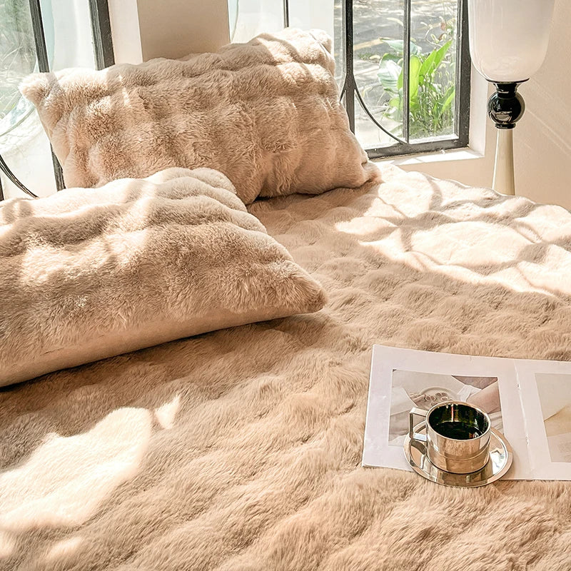 Taie d’oreiller en peluche douce