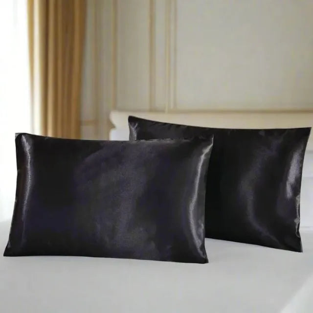 Taie d'oreiller en satin de soie